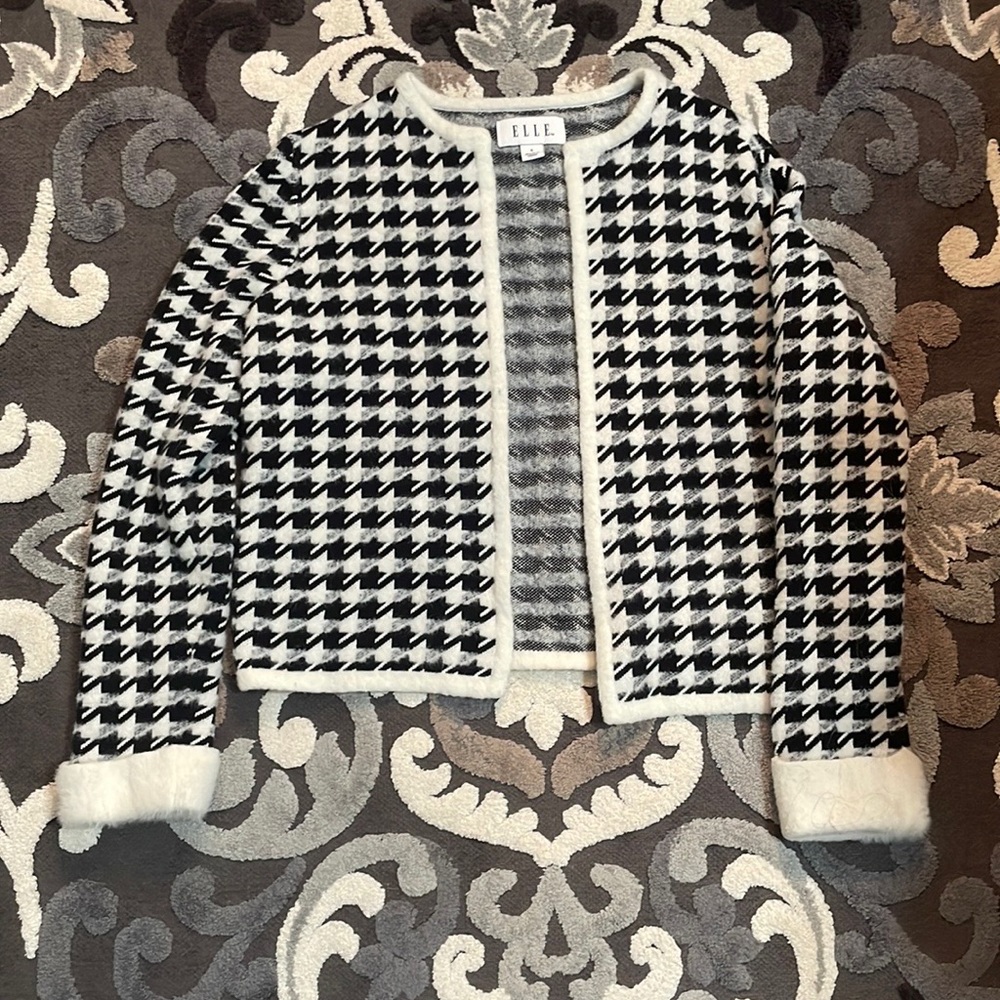 Houndstooth Cardigan/Blazer